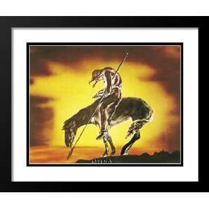  James Earle Fraser Framed and Double Matted Art 25x29 End 