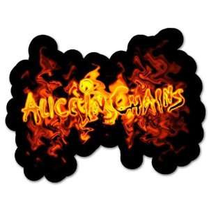  Alice in Chains FIRE car bumper sticker decal 5 x 4 