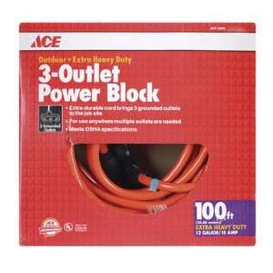    Ace 3 Outlet Power Block (10P 003 100FOG)