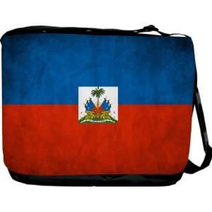  Haiti Flag Messenger Bag   Book Bag   School Bag 