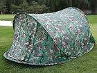 Outdoor Sports Camping Tent 3 Person Family Camo Pop Up Hiking Tent 