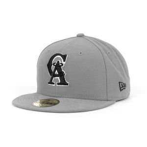   of Anaheim New Era 59Fifty MLB Gray BW Cap Hat