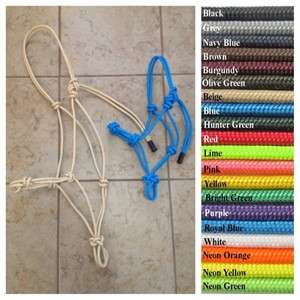  Stiff Rope Training Halter, Fits Clinton Andersons Method choose Color
