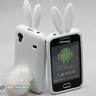 Rabbit Tail Ear Bunny Silicone Skin Case Cover For Samsung Galaxy Ace 