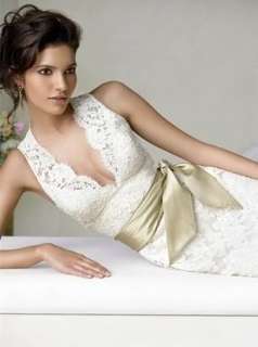 New white/ivory lace wedding dress Gown custom size 2 4 6 8 10 12 14 