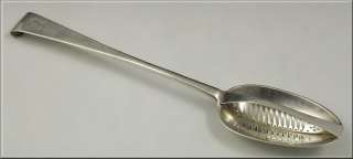18th Century Irish Silver Divided Straining Serving Spoon