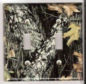 Mossy Oak Break Up Double Light Switch Plate Cover Camo  