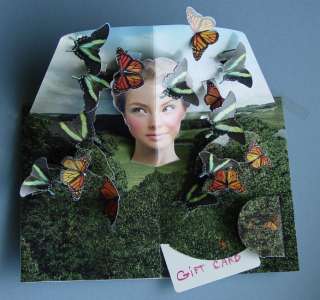 SET of FOUR  SPECIAL 3D BUTTERFLY CARDS  