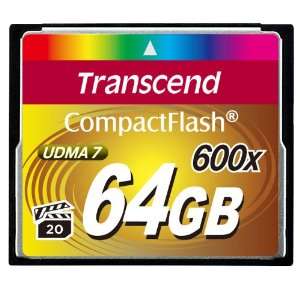  Transcend TS64GCF600 64 Gb Compact Flash 600x