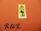 NEW STIHL MS CHAINSAW TOOLLESS OIL & FUEL CAP INSTRUCTION SAFETY DECAL 