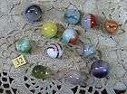 REALLY OLD glass MARBLES LOT BAG  