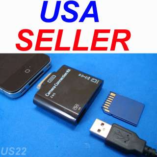 SD CARD READER FEMALE USB iPHONE4S iPHONE4 iPHONE3GS iPHONE3G iPHONE 