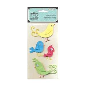 : The Paper Company Paper Bliss Stickers 7X3 Sheet Whimsy Birds; 3 
