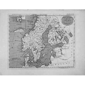 Encyclopaedia Britannica Map Atlas Denmark Sweden