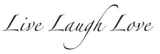 WALL DECALS   Live Laugh Love   lettering wall stickers  