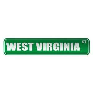   WEST VIRGINIA ST  STREET SIGN CITY UNITED STATES