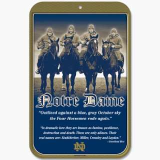  NCAA Notre Dame Irish Four Horsemen Sign *SALE* Sports 
