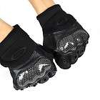 Sports Leather Full Finger Tactical Airsoft Carbon Knuckle Cycling 