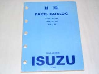 88 89 90 91 92 Isuzu Truck NRR W5 GM Parts Catalog  