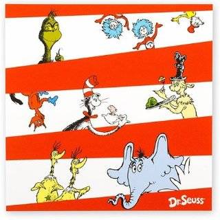 Dr Seuss Classic Book Characters Party Lunch Napkins 16 Pack