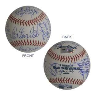 Autographed 1975 Boston Red Sox Team Signed 22 signature Official 