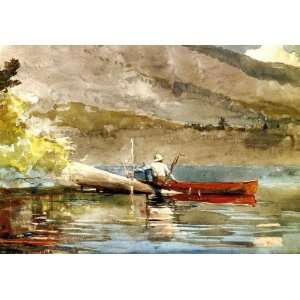  Oil Painting: The Red Canoe: Winslow Homer Hand Painted 