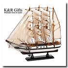 MODEL SHIP 12 High White Wood and Cott