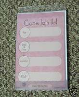 WILTON PARTY SHOWER SWEET 16 PINK FLORAL INVITATION  
