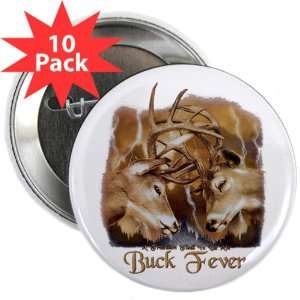   2.25 Button (10 Pack) Buck Fever Deer Hunting 