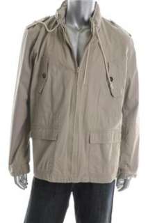 American Rag NEW Hooded Mens Jacket Beige BHFO Coat XL  