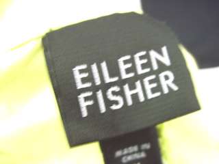 You are bidding on a EILEEN FISHER Neon Green Button Jacket Coat Sz 
