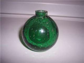   emerald green Glass Target Ball OR FIRE EXTINGUISHER ROUND BOTTLE