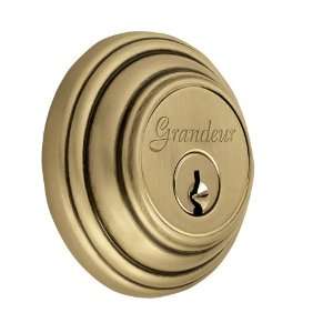   KD VB Georgetown Deadbolt, Single Cylinder, Vintage Brass Finish Home