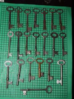 21 Old Vintage Antique Skeleton Keys 2  3 inches in length Corbin 