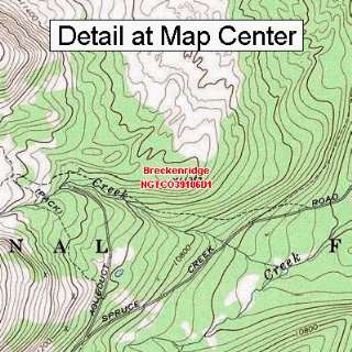 USGS Topographic Quadrangle Map   Breckenridge, Colorado (Folded 