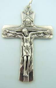 Holy Trinity W Vatican City On Back Cross Crucifix Made In Italy 