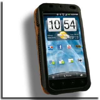 Leather Wallet Case for HTC EVO 3D Black Pouch Cover  