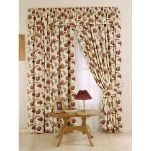   Made Floral Cotton Curtains with Pencil Pleat Tape Top: Home & Kitchen