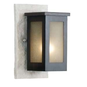   Outdoor Wall Lighting in Cream Slate With Cocoa: Home Improvement