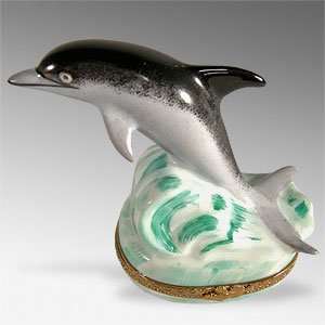    Beautiful Dolphin French Porcelain Limoges Box: Home & Kitchen
