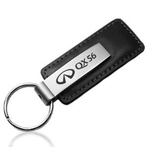   QX56 Black Leather Auto Key Chain, Official Licensed: Automotive
