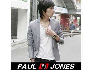 PJ Mens Slim Fit One Front Button Luxury Casual suit Jacket Coat 4Size 