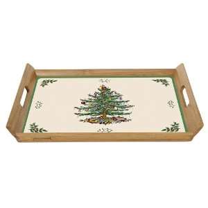 Pimpernel for Spode Christmas Tree Bamboo Handle Tray:  