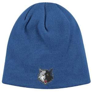  Minnesota Timberwolves Blue Basic Logo Uncuffed Knit Hat 