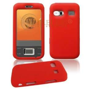 Premium Red Soft Silicone Gel Skin Cover Case for Huawei M750 [Beyond 