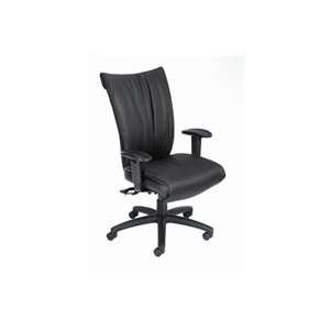  Black Executive Chair with Polyurethane Armrest Pads (b750) by BOSS 