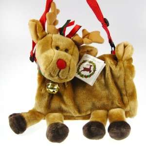  Reindeer purse muff Christmas Ultra soft Plush Bag Toys & Games