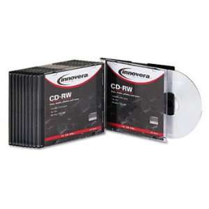  INNOVERA CD RW Discs 700MB/80min 12x W/Slim Jewel Cases 