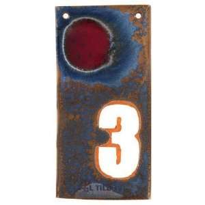   spots house numbers   #3 in coco moon, matatdor red