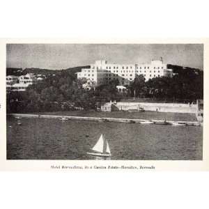 1947 Print Hotel Bermudiana Hamilton Bermuda Resort Lodging Historic 